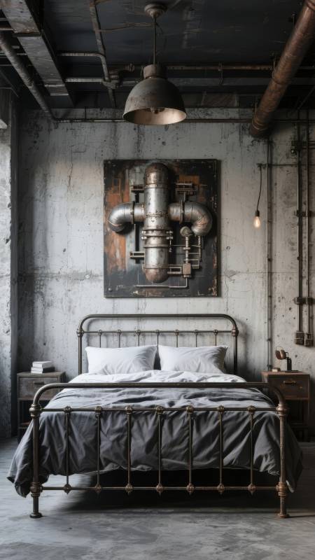 工业风卧室设计图片