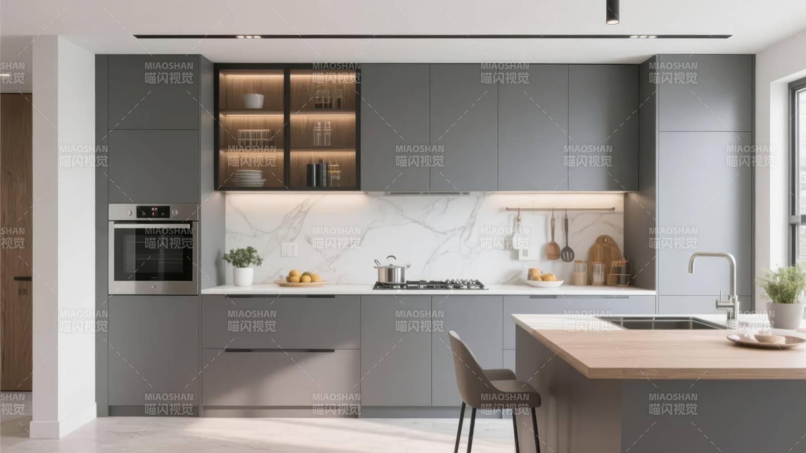 现代简约厨房设计图片