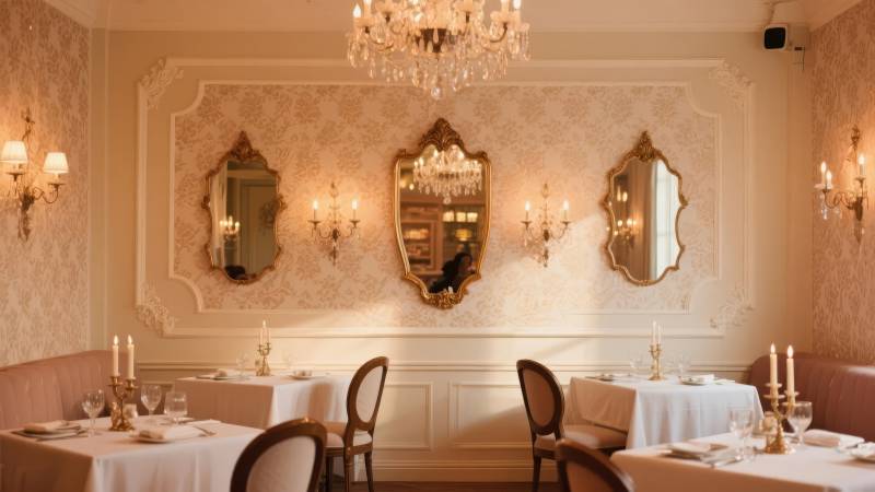 典雅餐厅内景图片