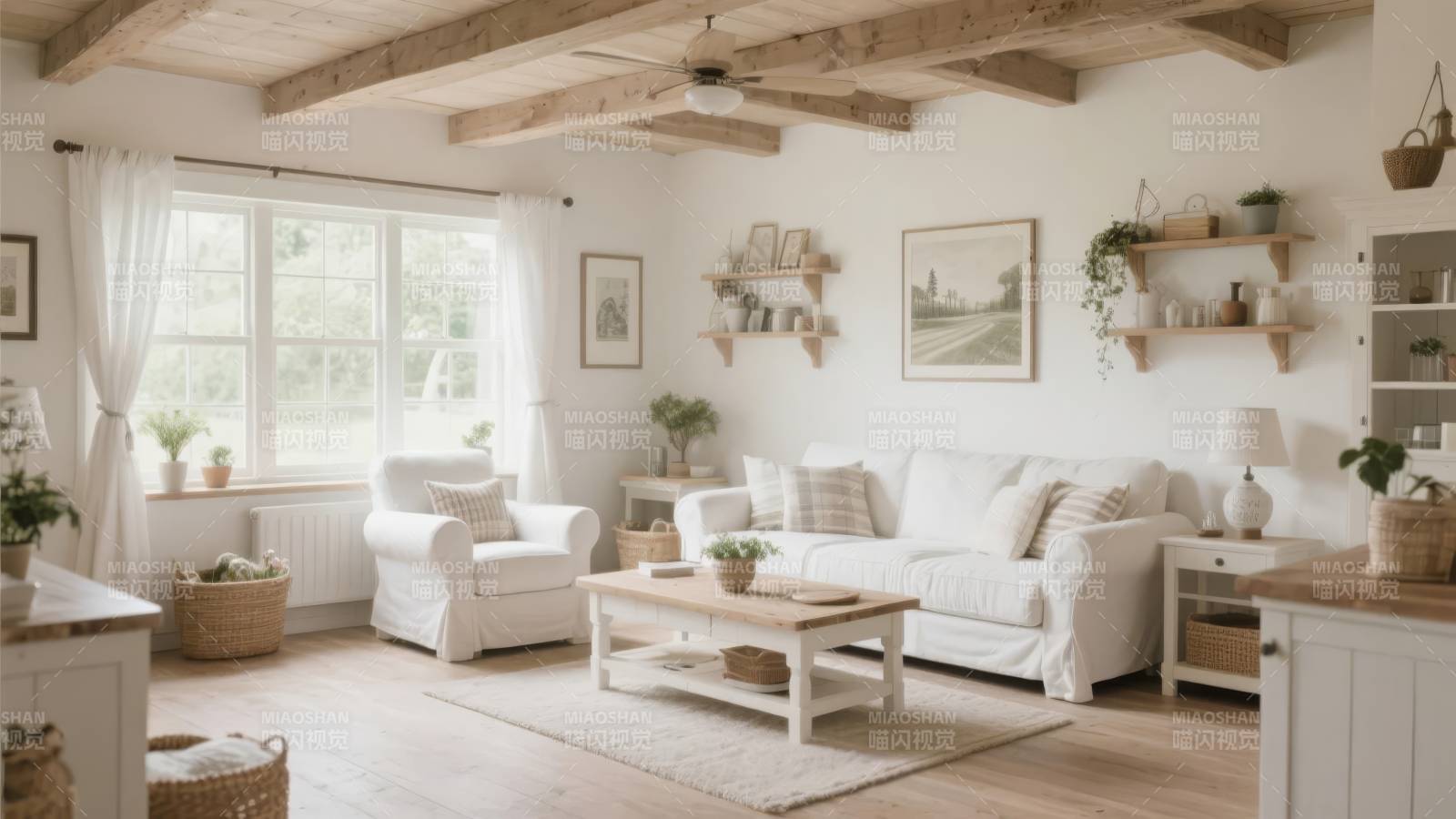 温馨北欧风客厅图片