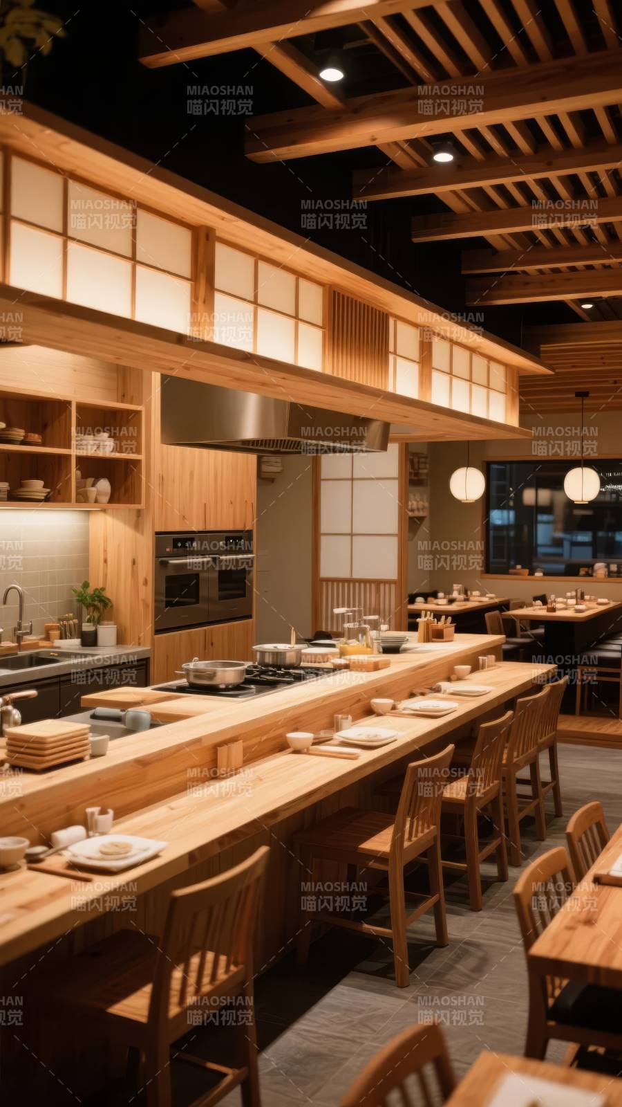 日式料理吧台图片