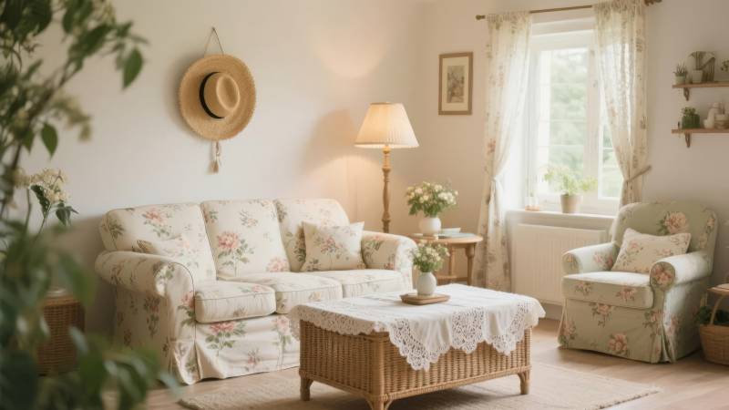 温馨田园客厅图片