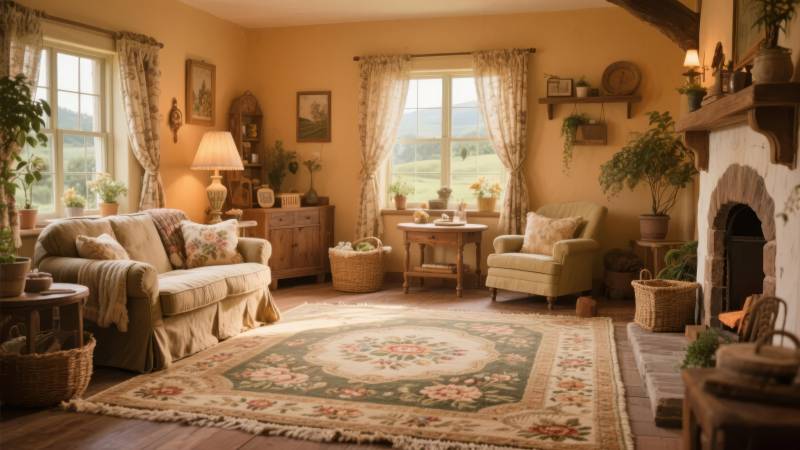 温馨田园客厅图片