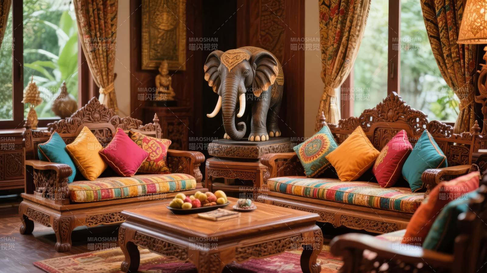 东南亚风情客厅图片