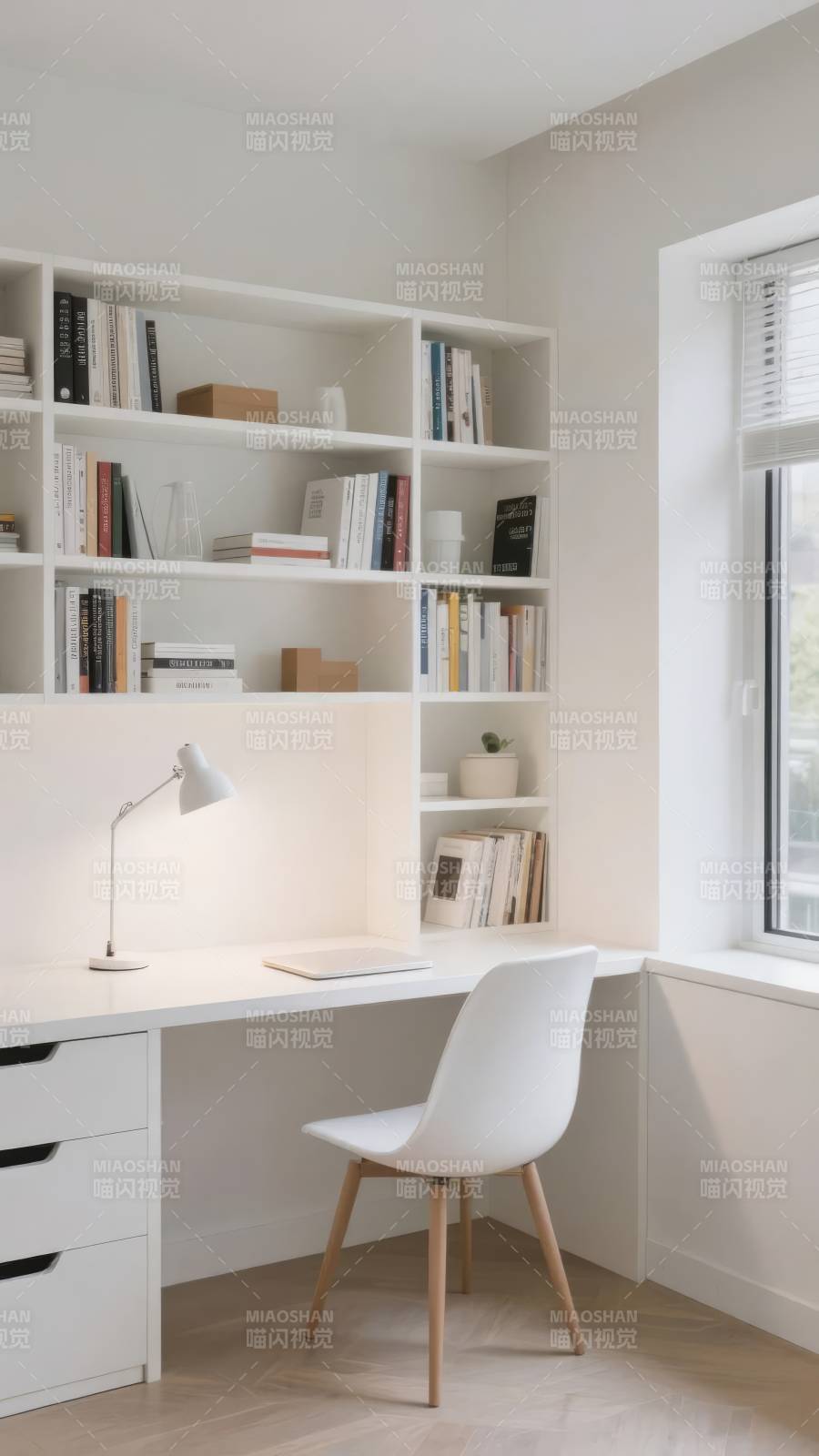 简约书桌角落图片