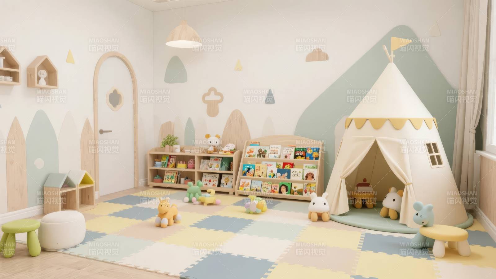 温馨儿童房布置图片