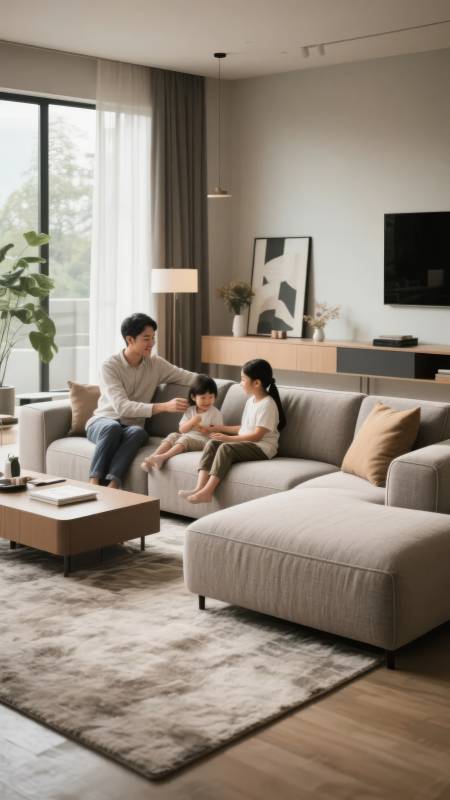 温馨家庭客厅时光图片