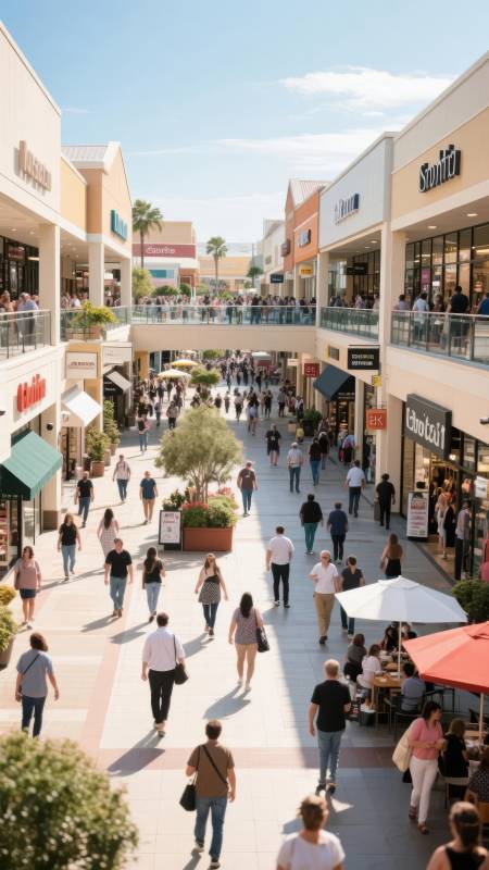 繁华商场人潮涌图片