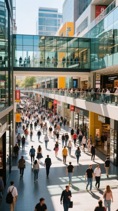 繁华都市购物街图片