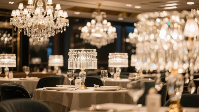 奢华宴会厅璀璨灯光图片