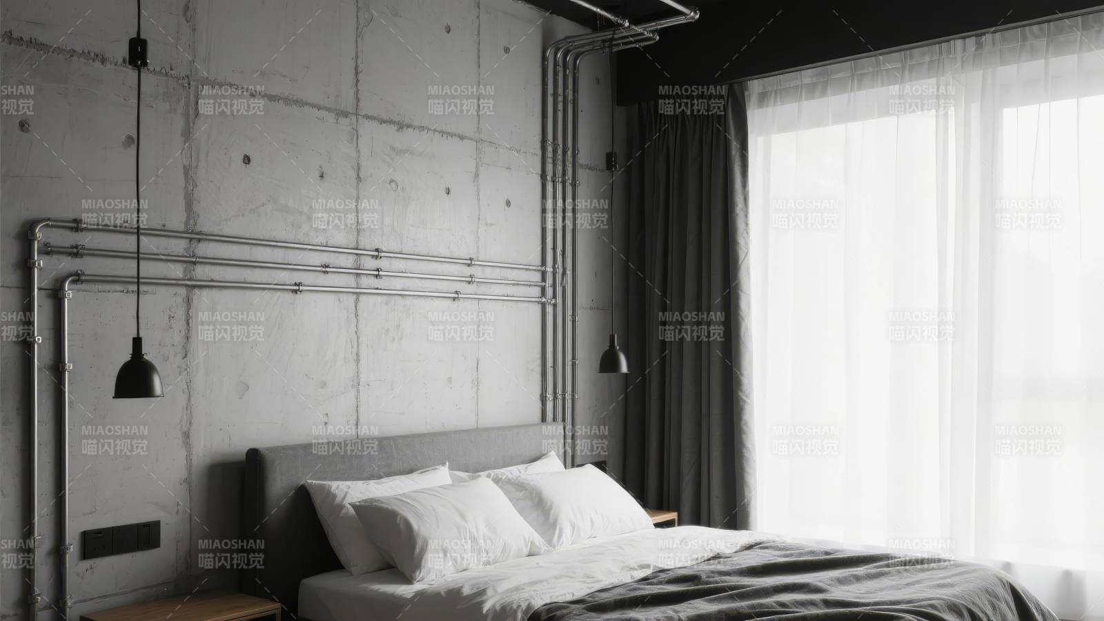 工业风卧室设计图片
