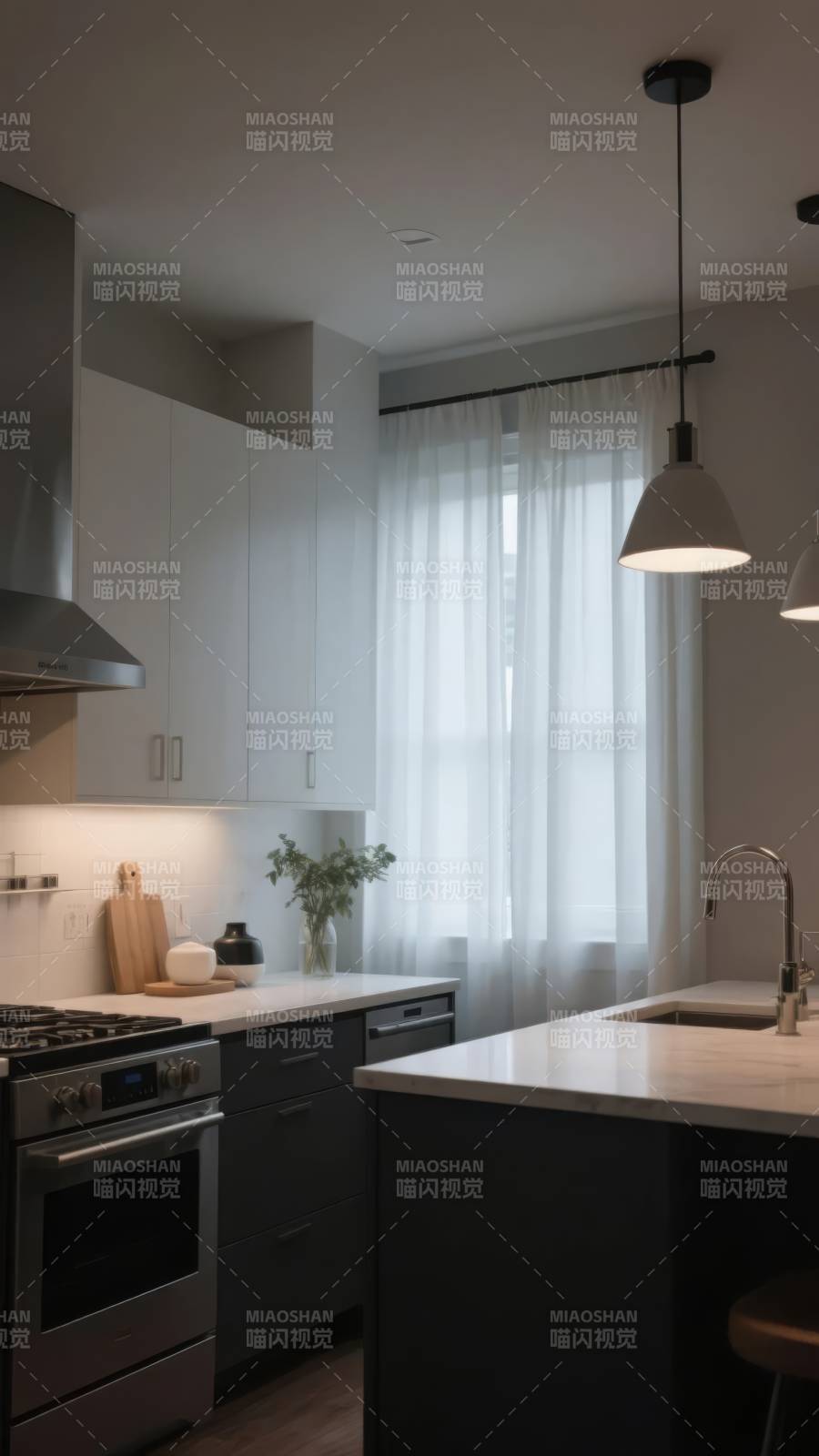 现代简约厨房设计图片