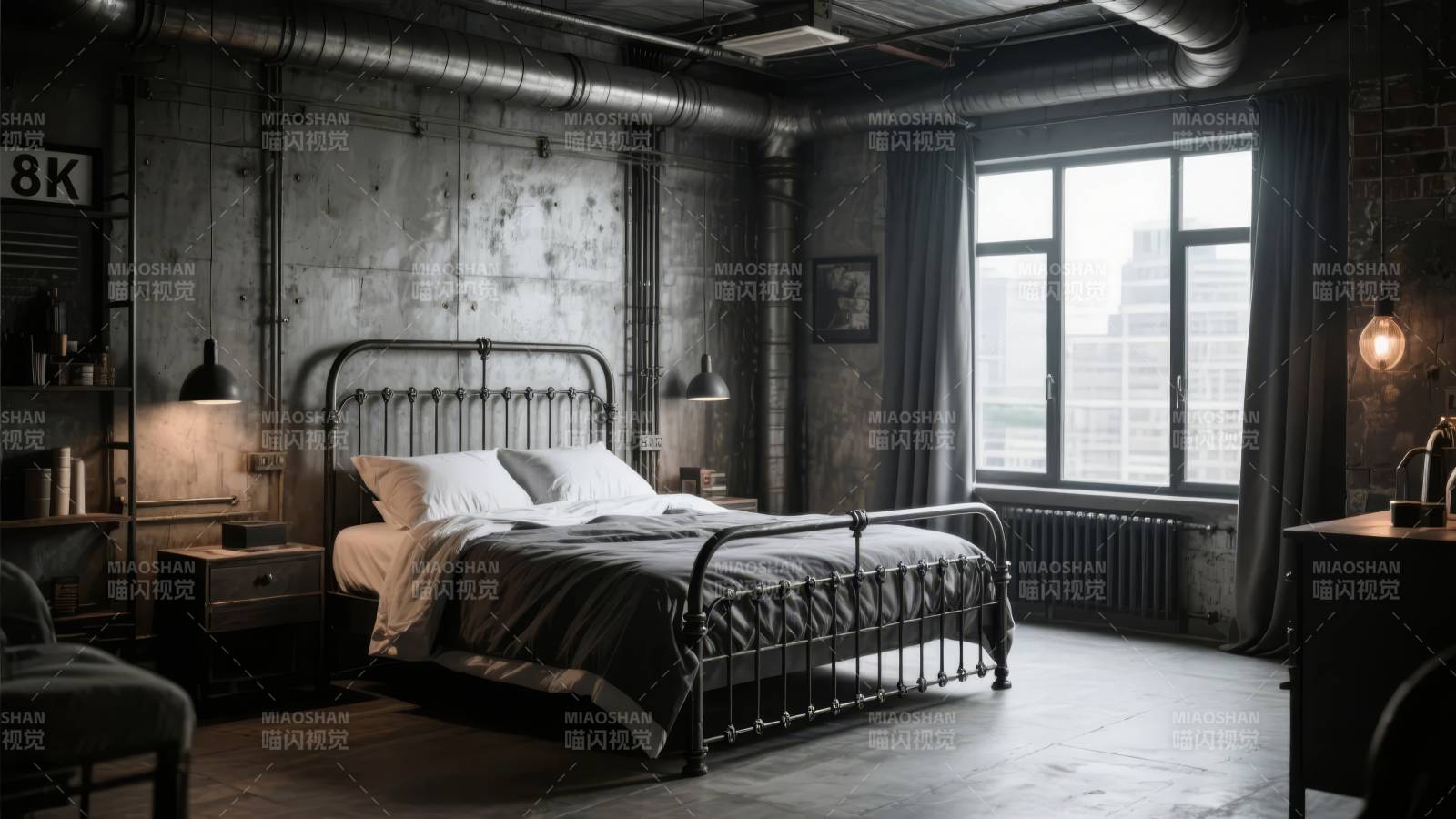 工业风卧室设计图片
