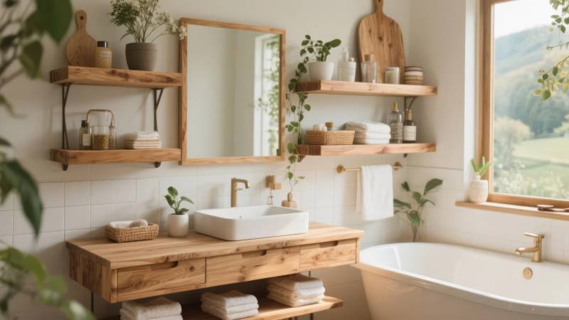 自然风浴室设计图片