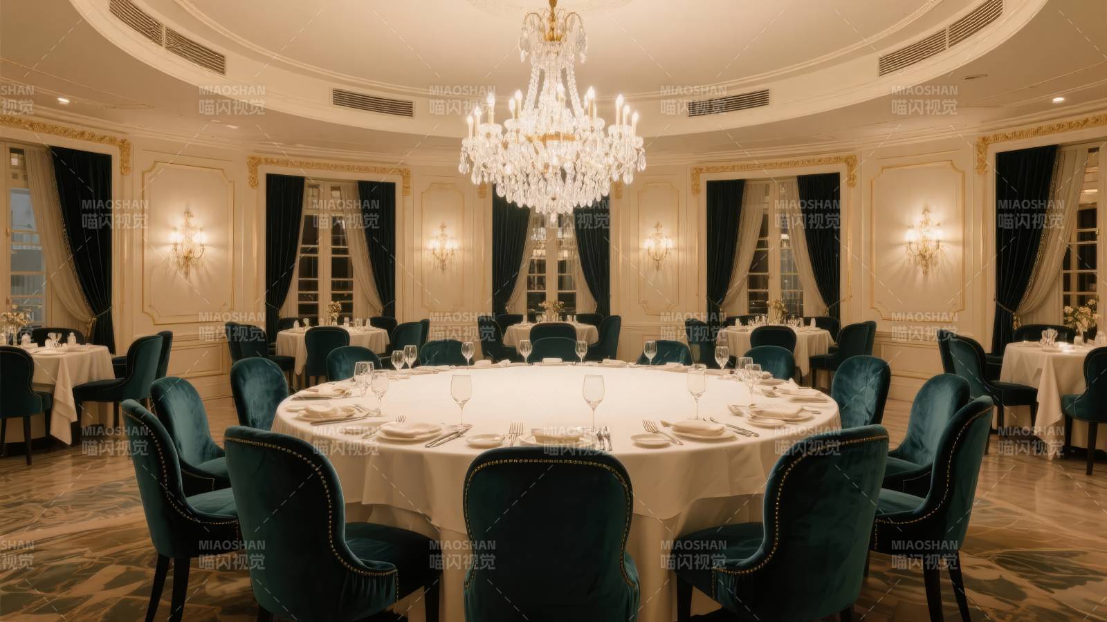 豪华宴会厅布置图片