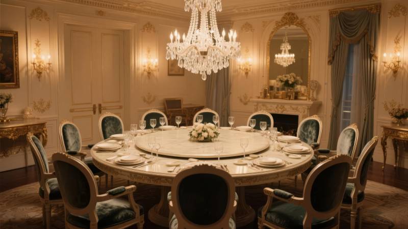 奢华餐厅典雅布置图片