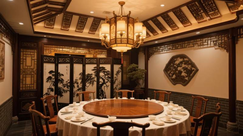 中式餐厅包厢图片