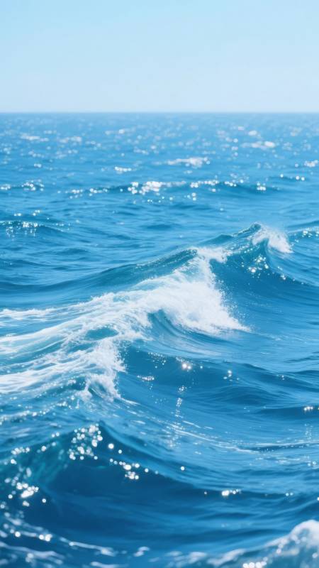 碧海波光图片