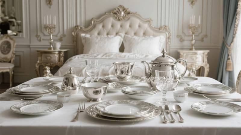 奢华卧室茶歇布置图片