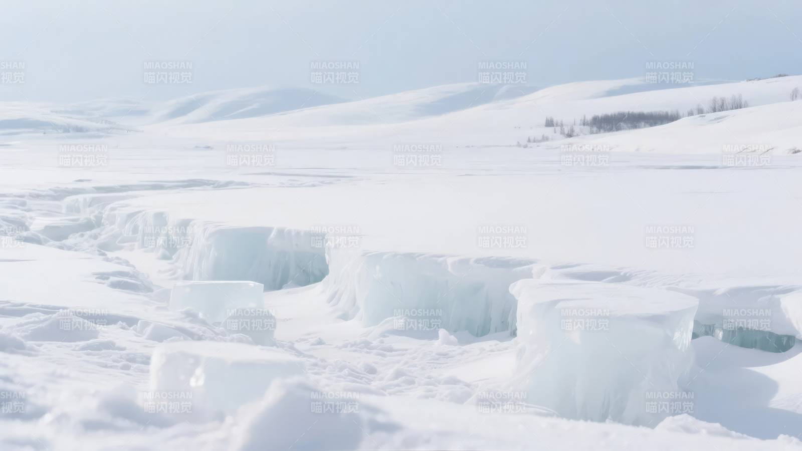冰原雪景图片