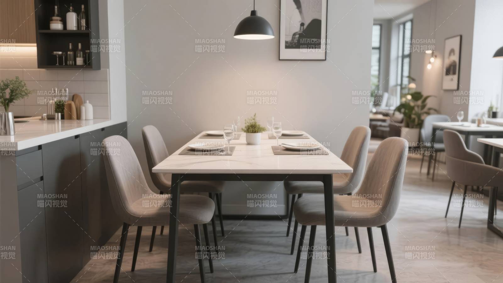 现代简约餐厅设计图片