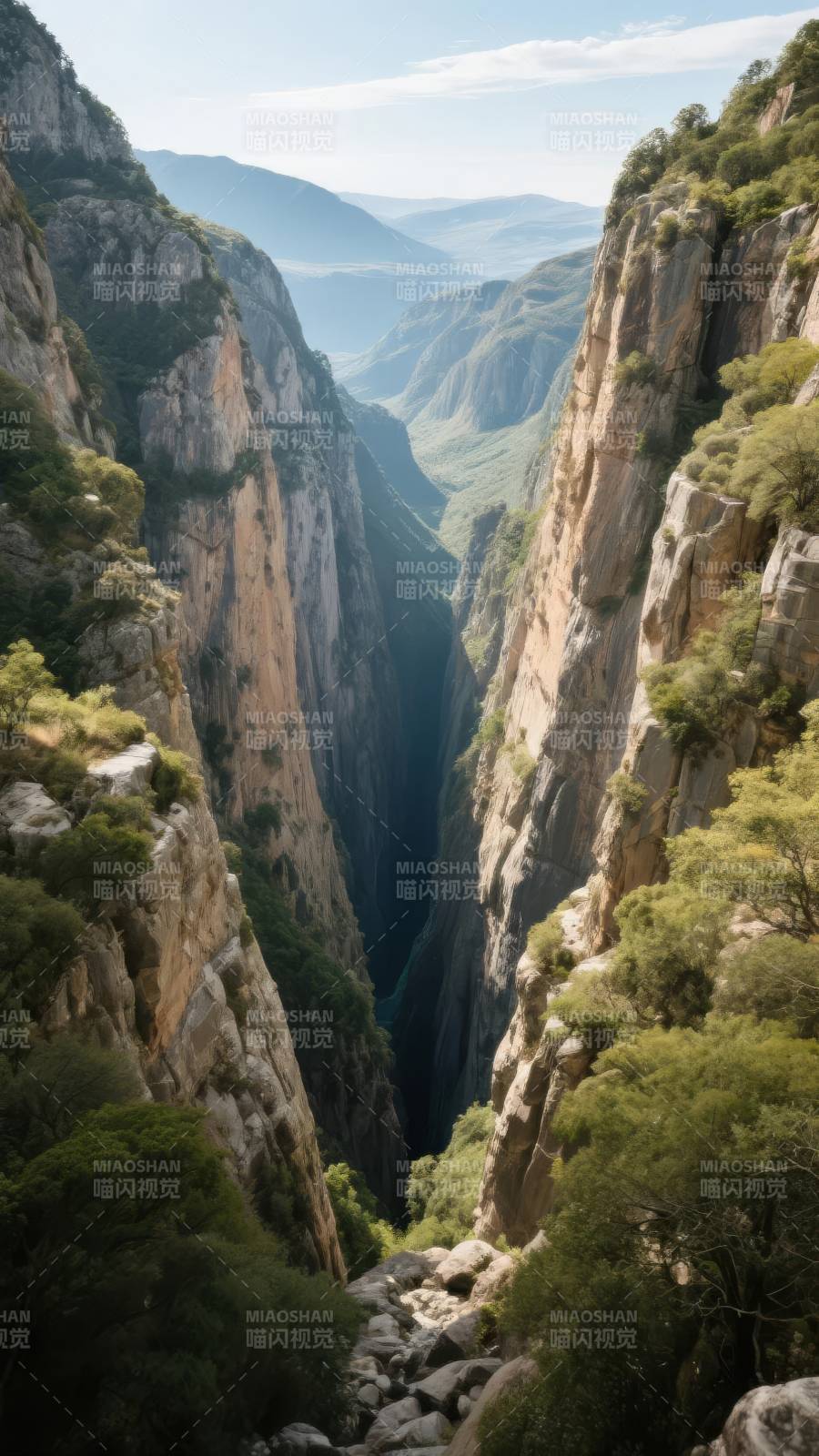 峡谷深谷风光图片