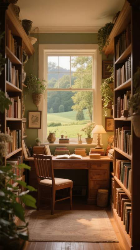 书房静谧时光图片
