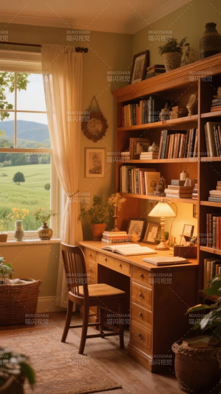 书房静谧时光图片