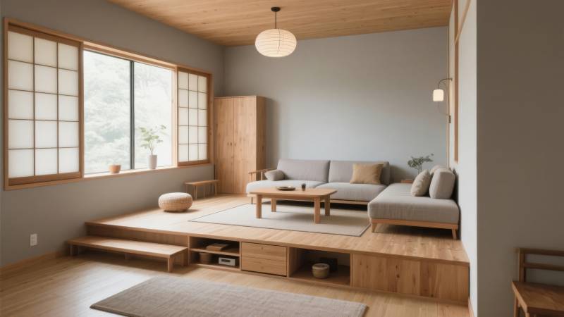 日式简约客厅图片