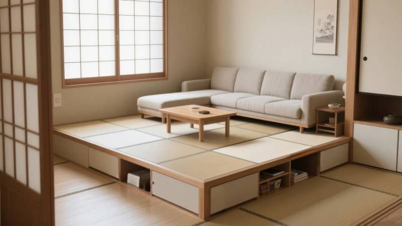 日式榻榻米客厅图片