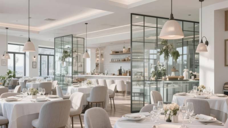 现代简约餐厅图片