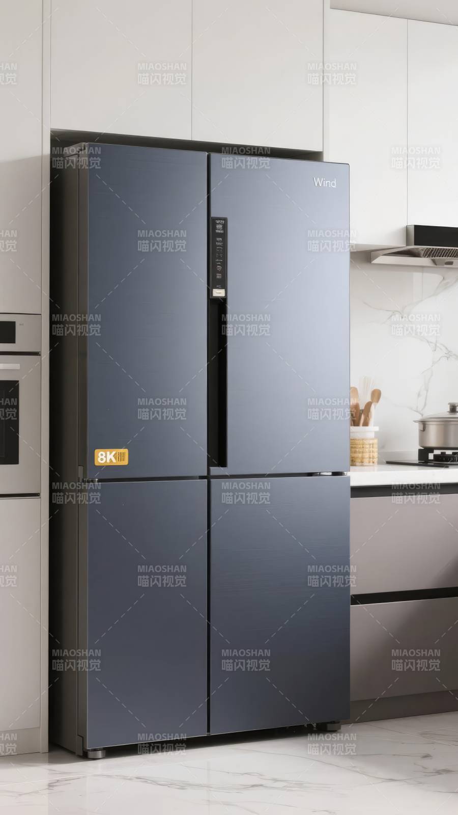 风冷四门冰箱图片