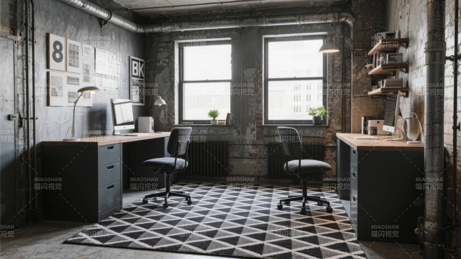 工业风办公室设计图片