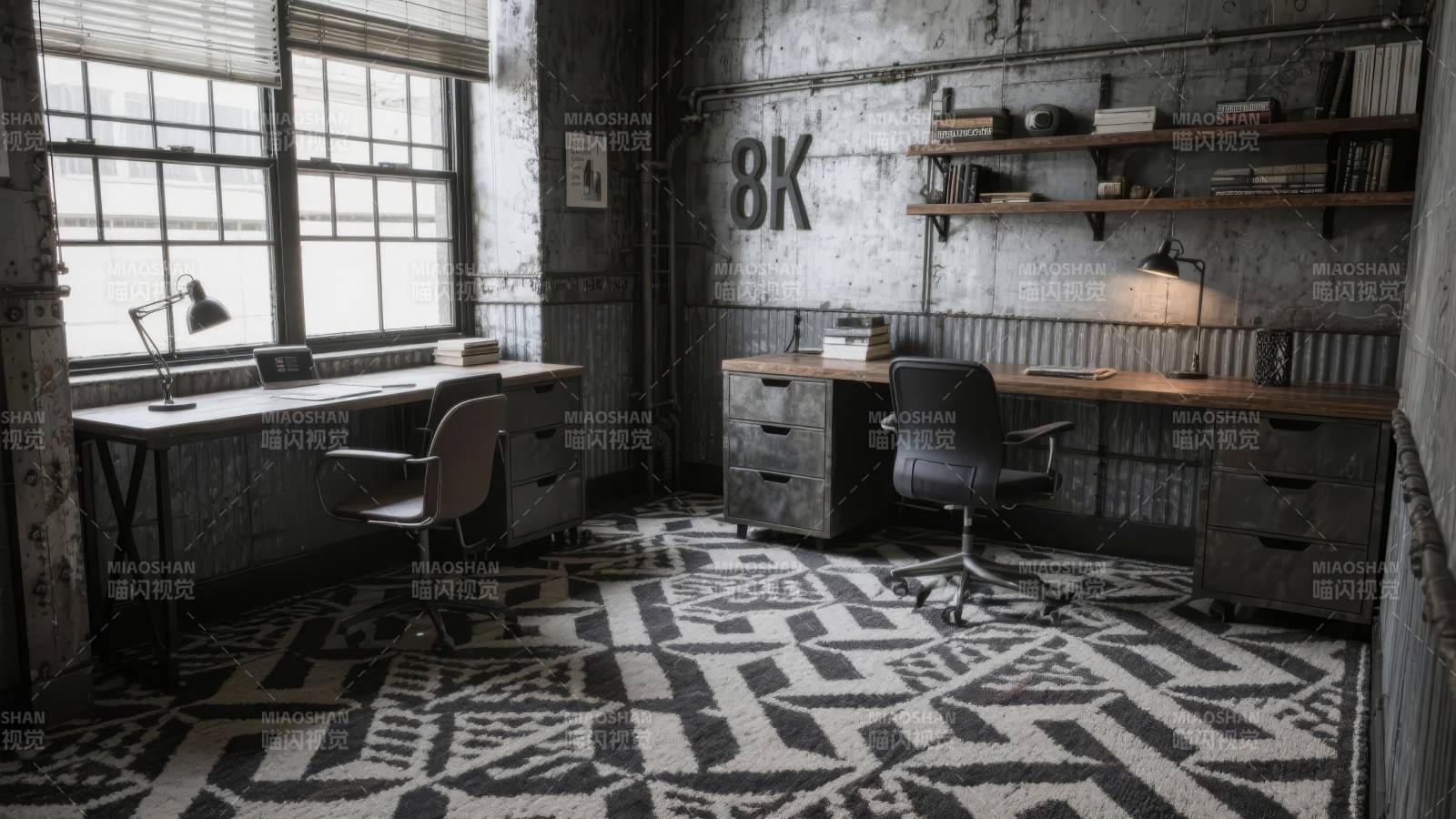 工业风办公室图片