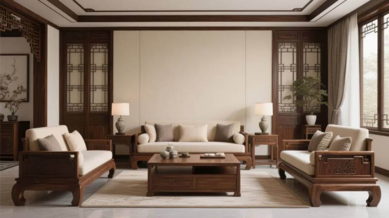 中式古典客厅布置图片