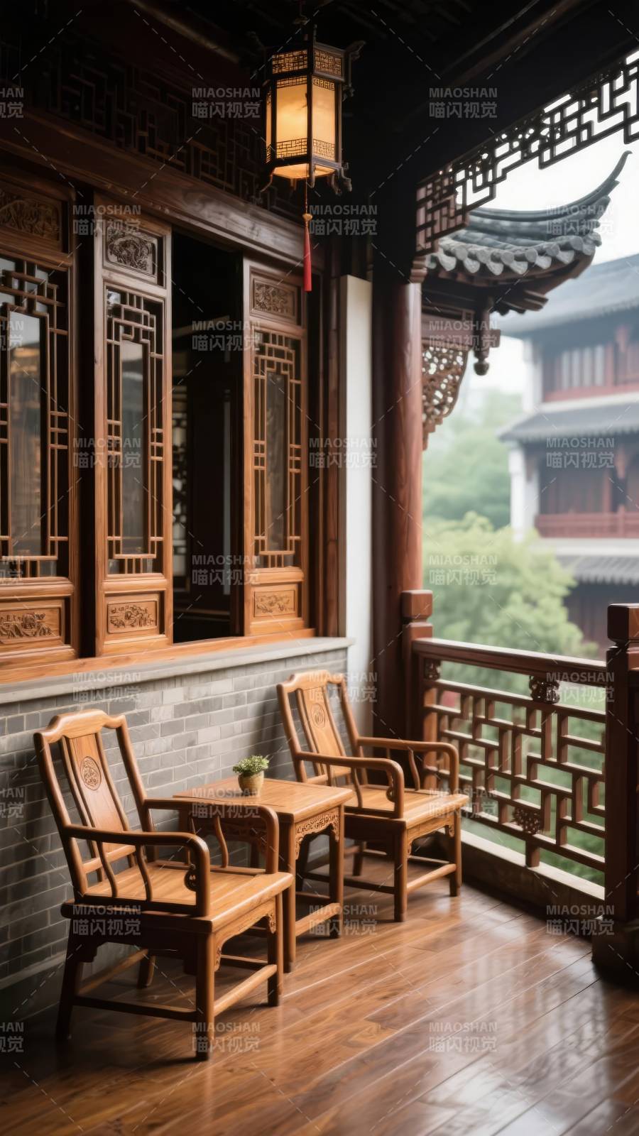 古韵庭院静谧时光图片