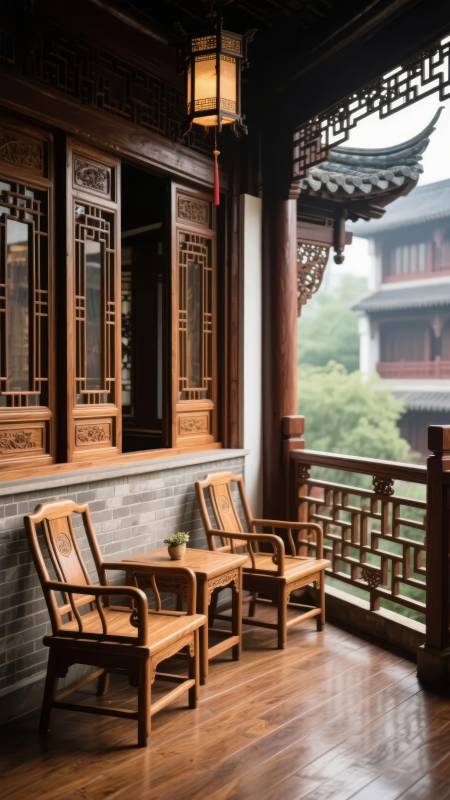 古韵庭院静谧时光图片