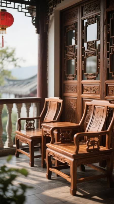 古韵庭院静谧时光图片