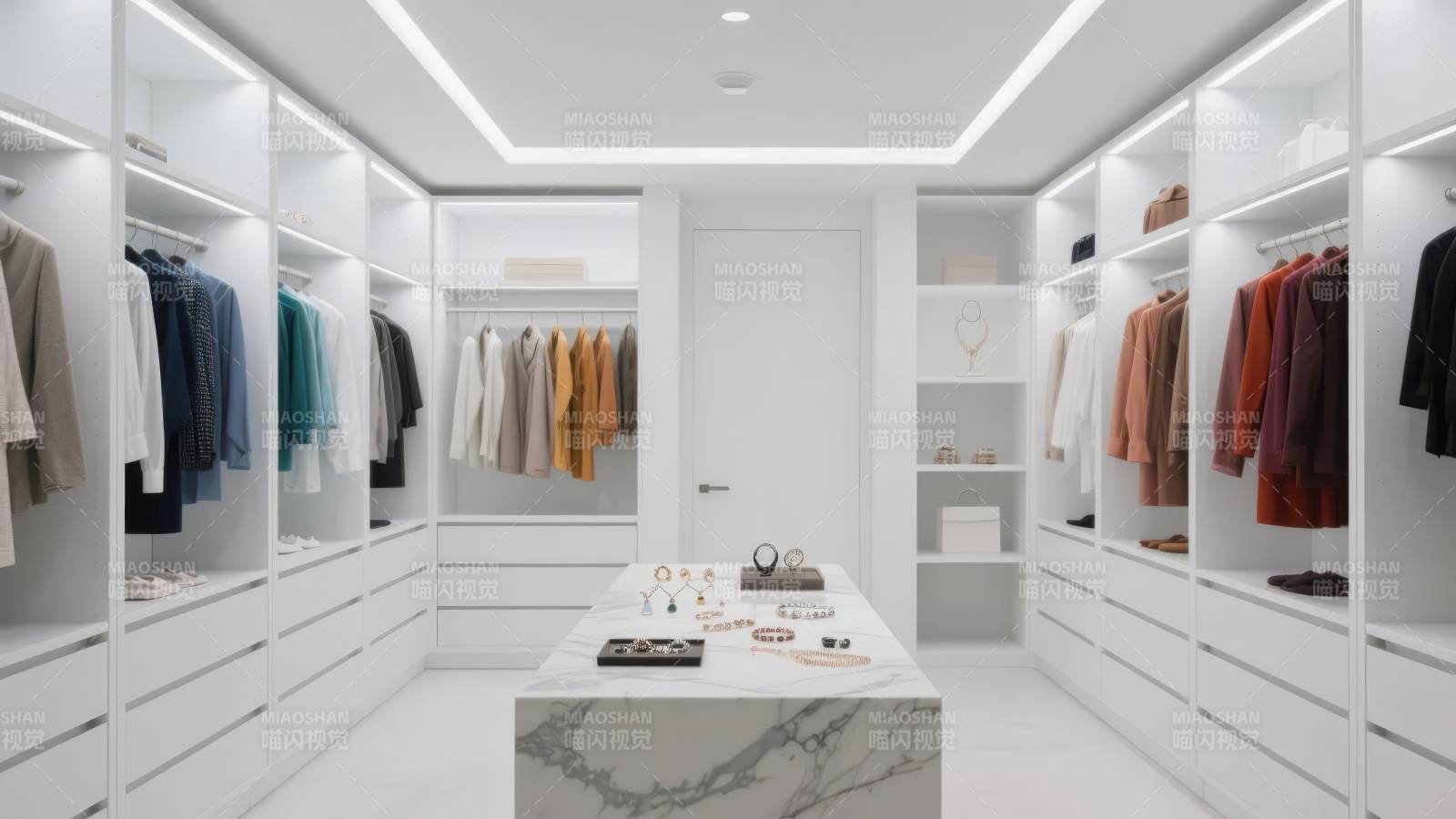 现代简约衣帽间图片