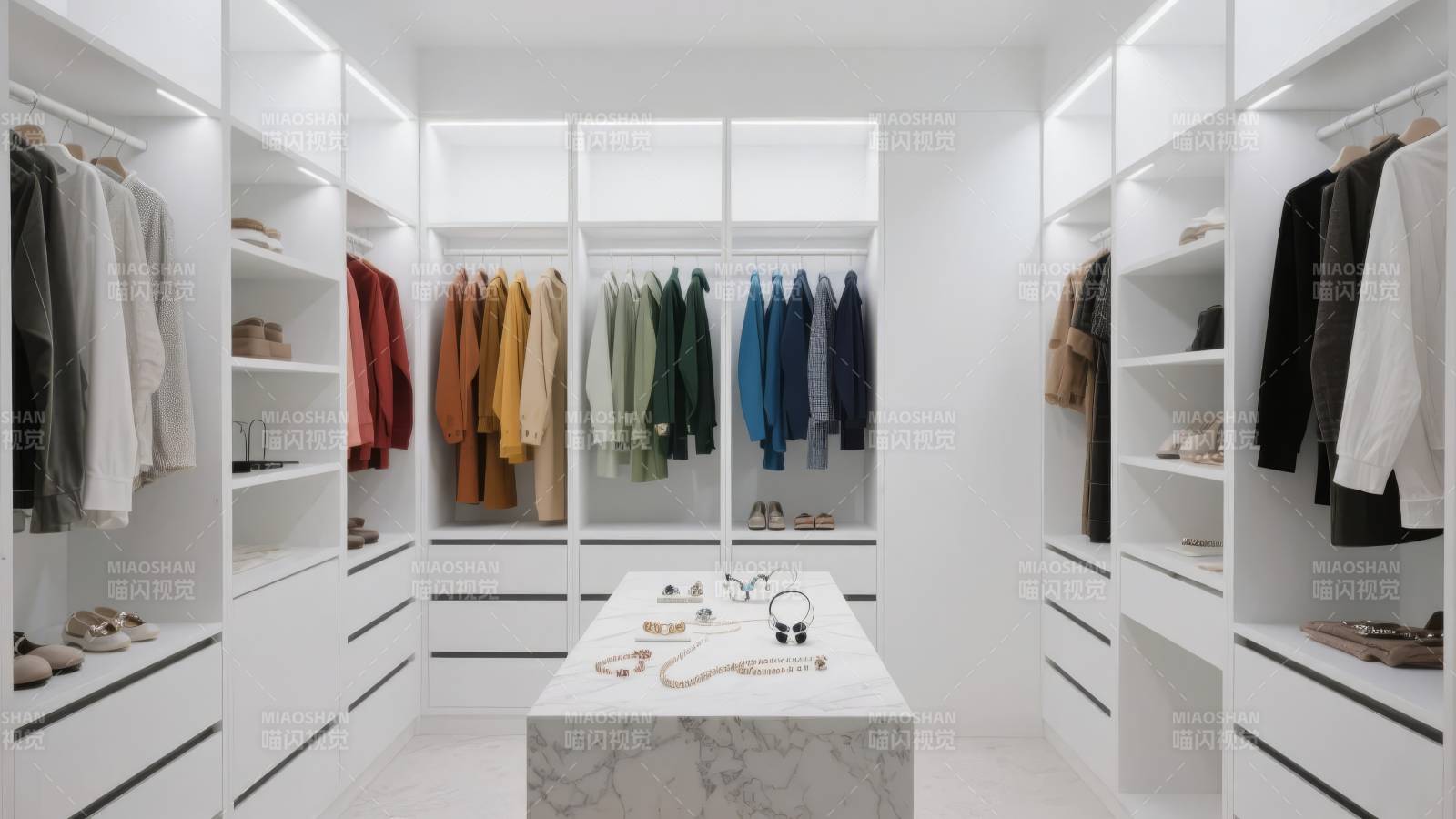 现代简约衣帽间图片