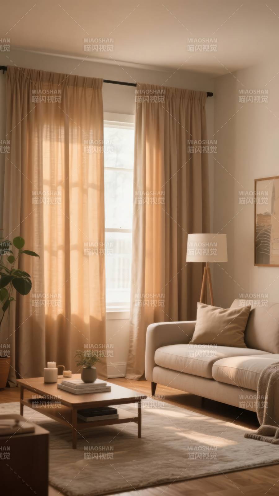 温馨客厅阳光照图片