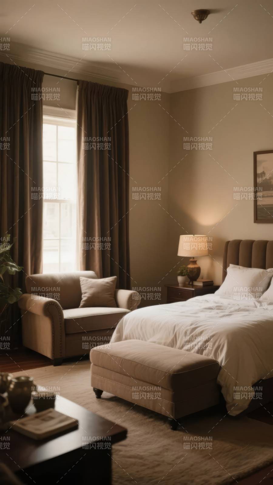 温馨卧室静谧时光图片