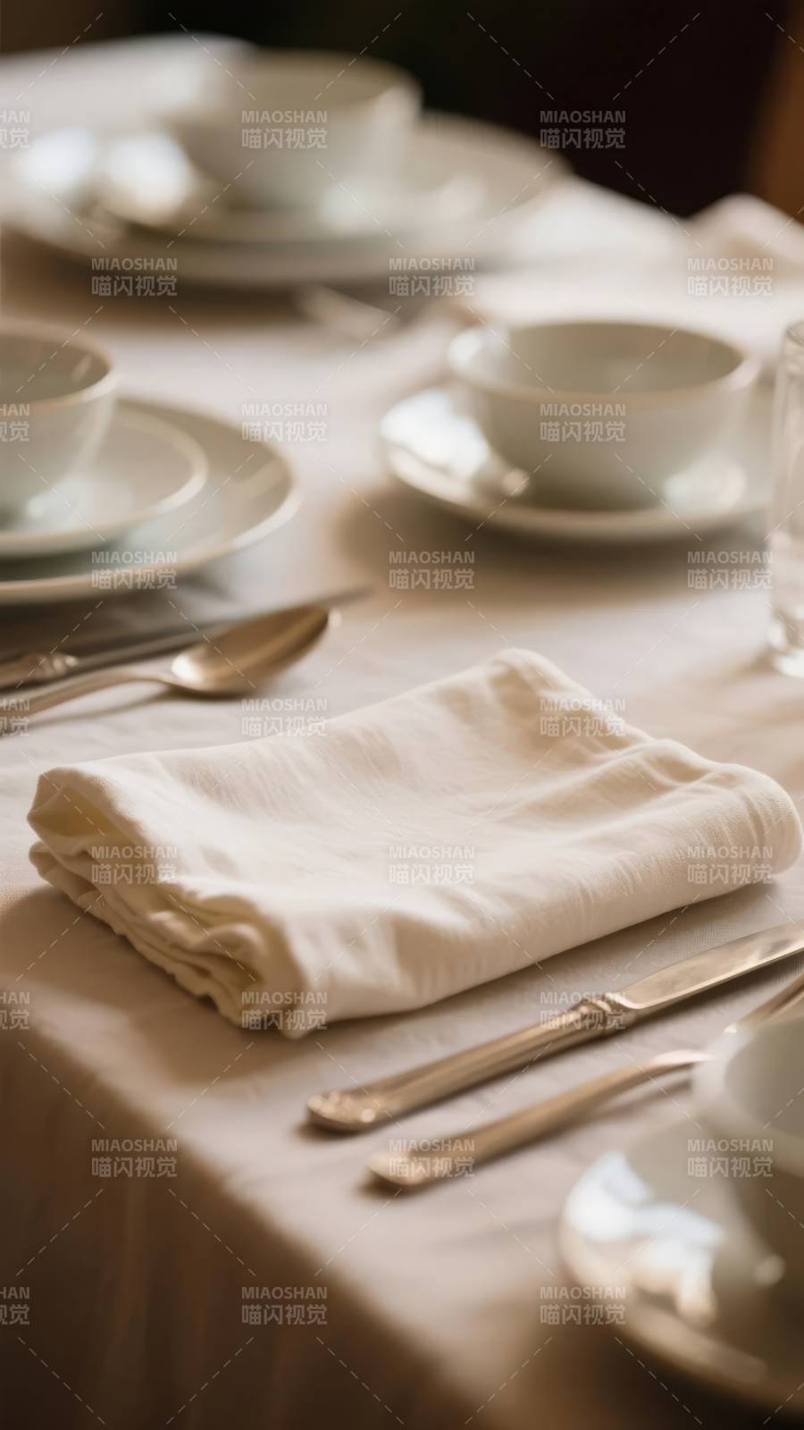 优雅餐桌布置图片