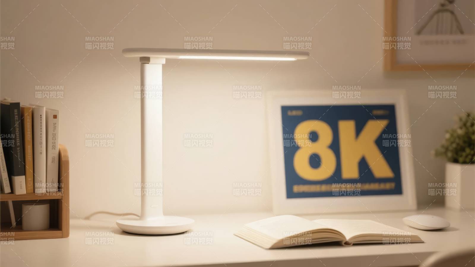 简约书桌灯景图片