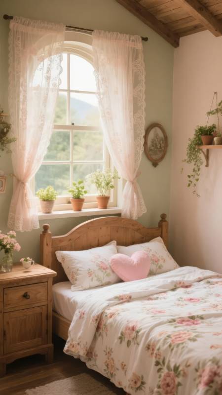 温馨田园卧室图片