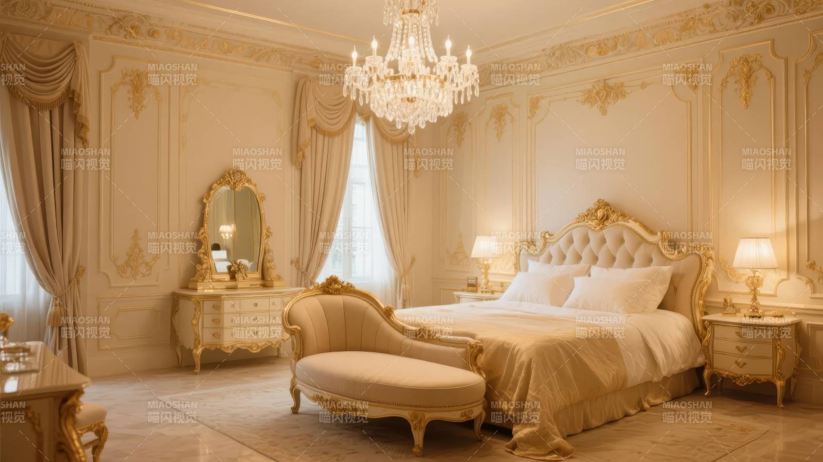 奢华欧式卧室图片
