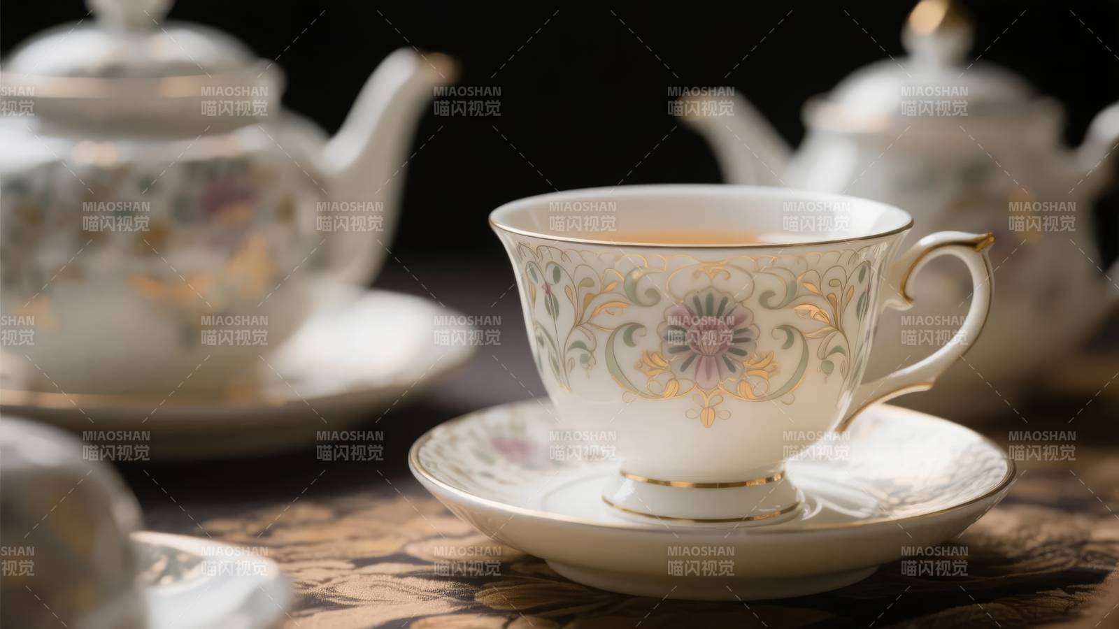 精致茶具品茗时光图片