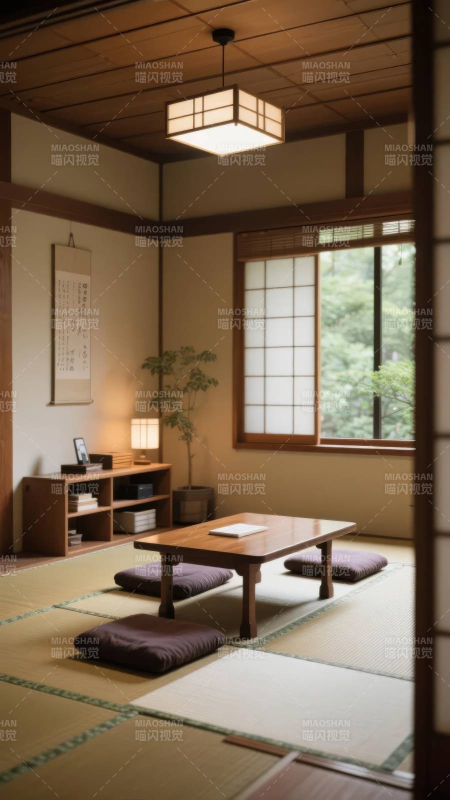 日式榻榻米茶室图片