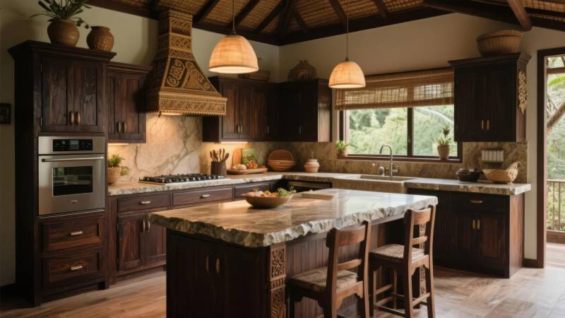 温馨乡村厨房设计图片