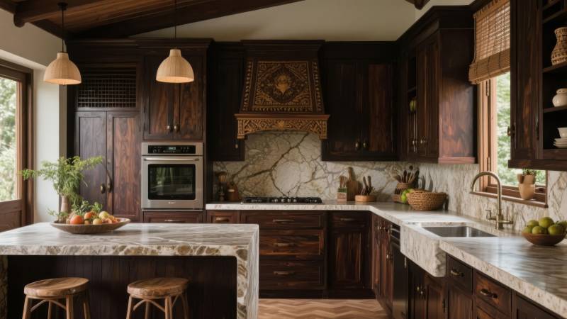 复古厨房设计图片